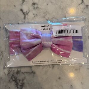 Little Sleepies Pink and Purple Tie-Dye Bow Headband